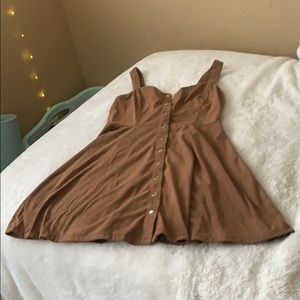Brown suede Dress
